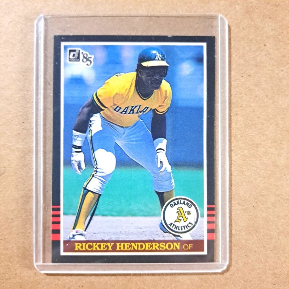 1985 Donruss #176 Rickey Henderson Baseball Card